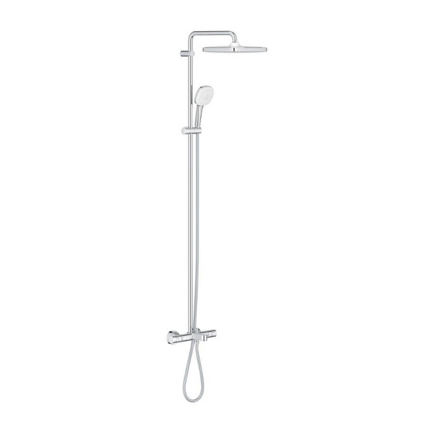GROHE Tempesta System 250 Cube Duvara Monte Termostatik Banyo Bataryalı Duş Sistemi 26691001