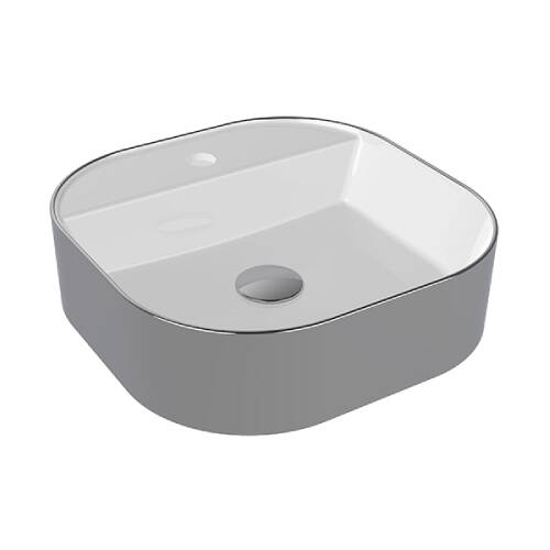 Bien Banyo Flame Gövde Üstü Lavabo 44 cm Platin Kaplama