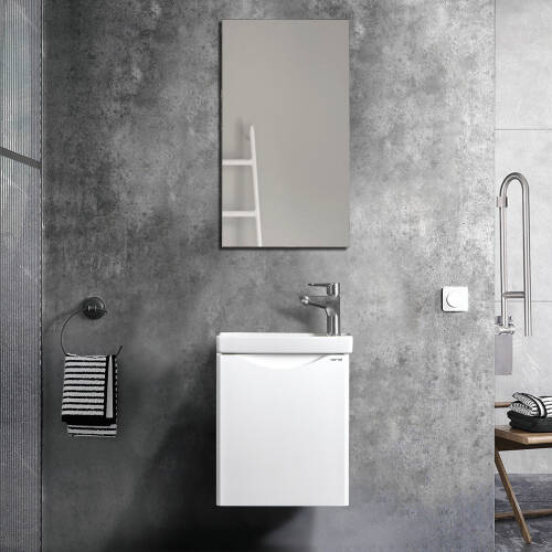 Martat Banyo Zen 40 cm Banyo Dolabı Mat Beyaz