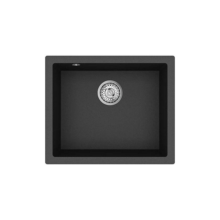 Teka Cave 49.50 B-TQ Tek Hazneli Siyah Tequartz Eviye 115250000