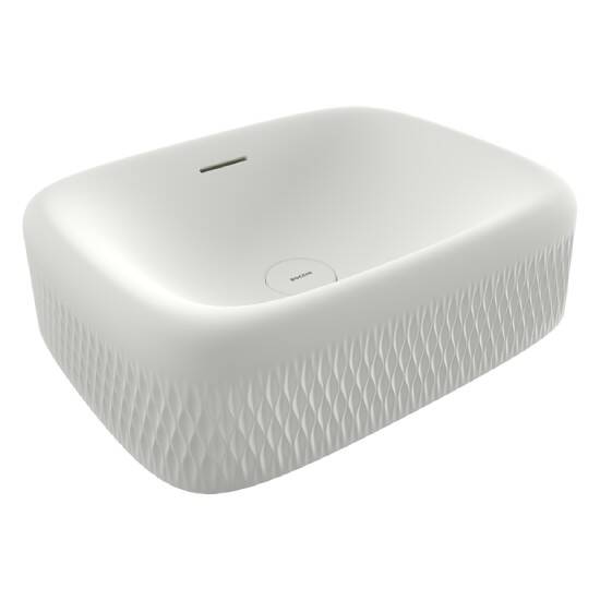 Bocchi New Age Tezgah Üstü Lavabo 55 cm Mat Beyaz