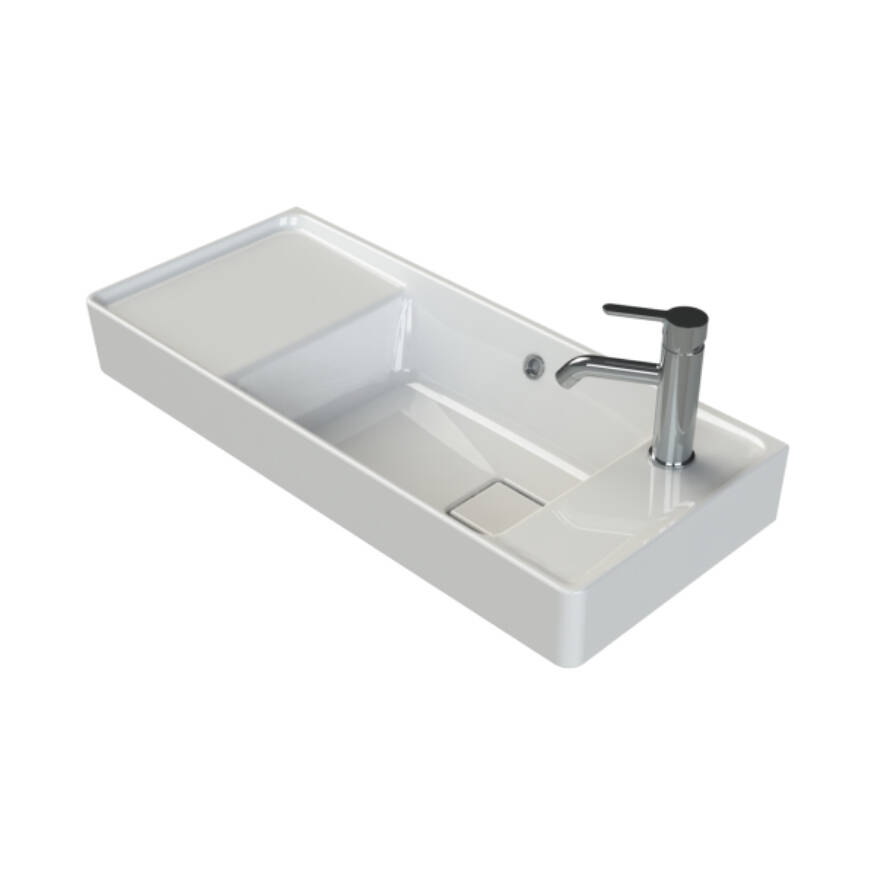 Cerastyle Sharp Etajerli Lavabo 80x35 cm
