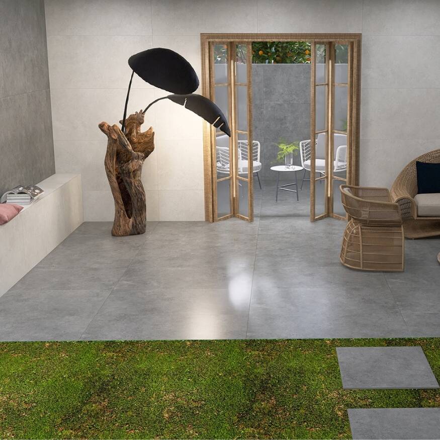 Graniser Seramik 60x60 cm Solida Gri Yer Karosu