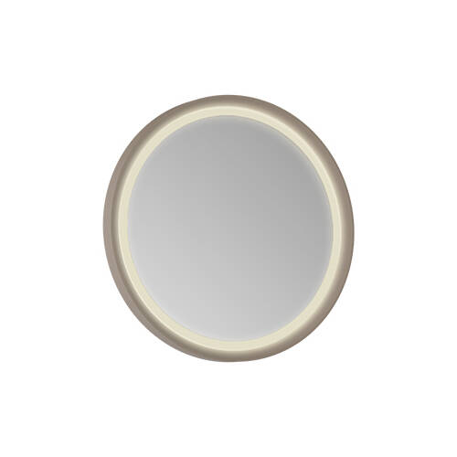 Creavit Patara Yuvarlak LED Ayna 60 cm Mat Cappucino