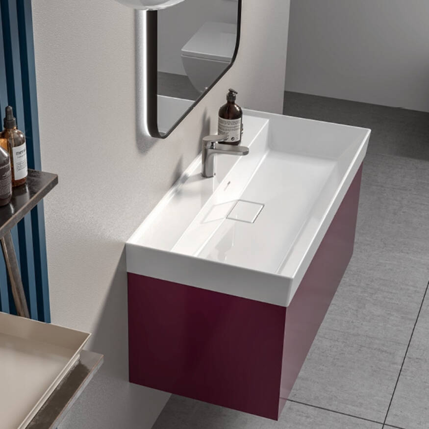 Cerastyle Sharp Etajerli Lavabo 80x48 cm
