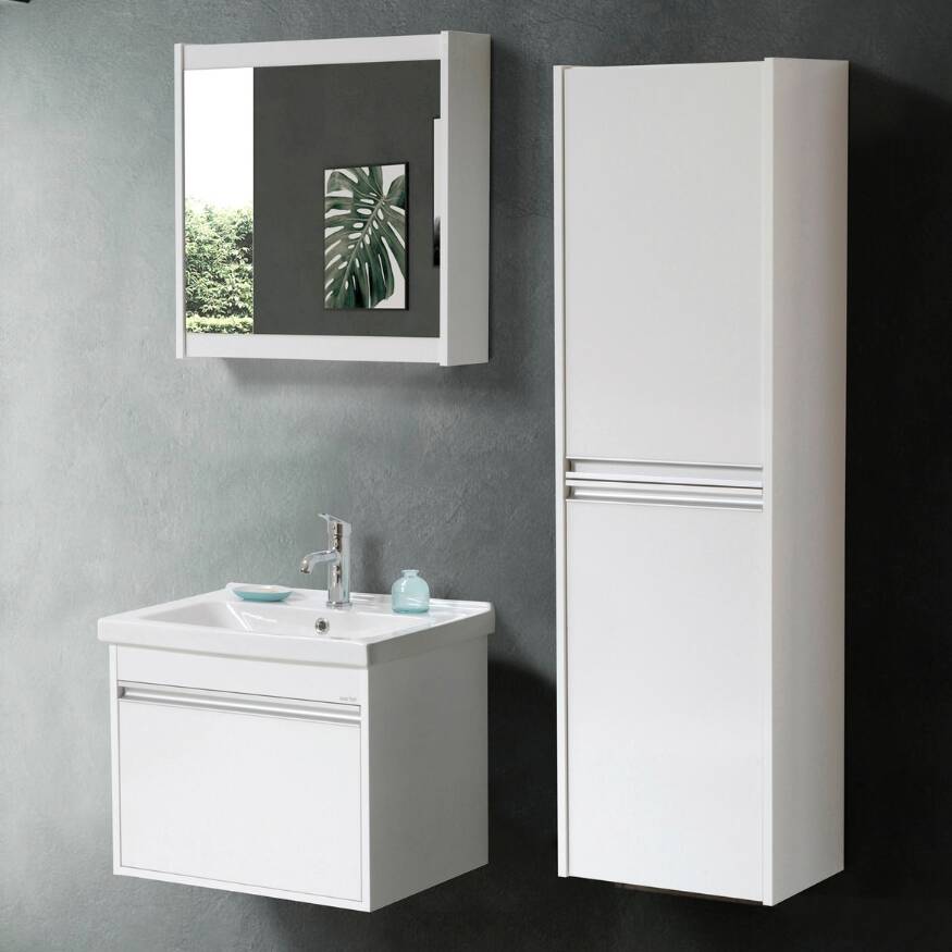 Martat Banyo Teos 60 cm Banyo Dolabı Beyaz