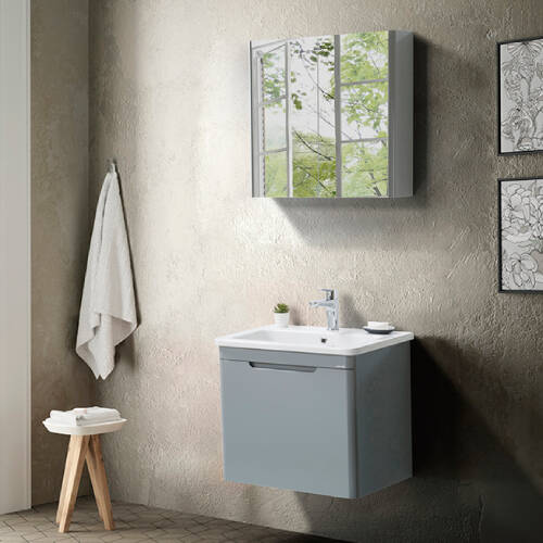 Martat Banyo Stillo 60 cm Banyo Dolabı Gri