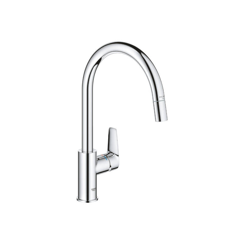 GROHE Bauedge Tek Kumandalı Spiralli Eviye Bataryası