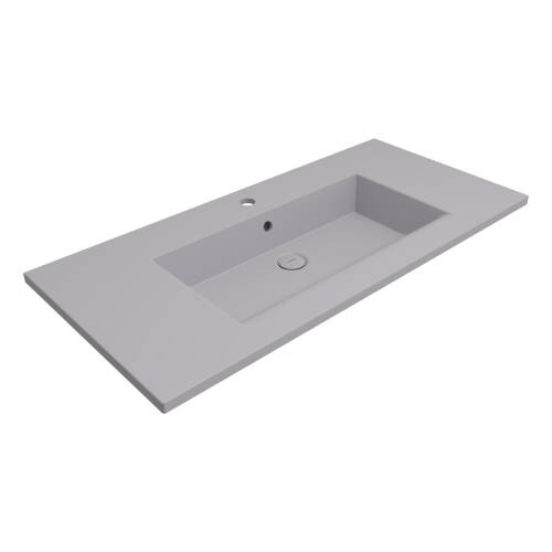 Bocchi Milano Etajerli Lavabo Mat Gri