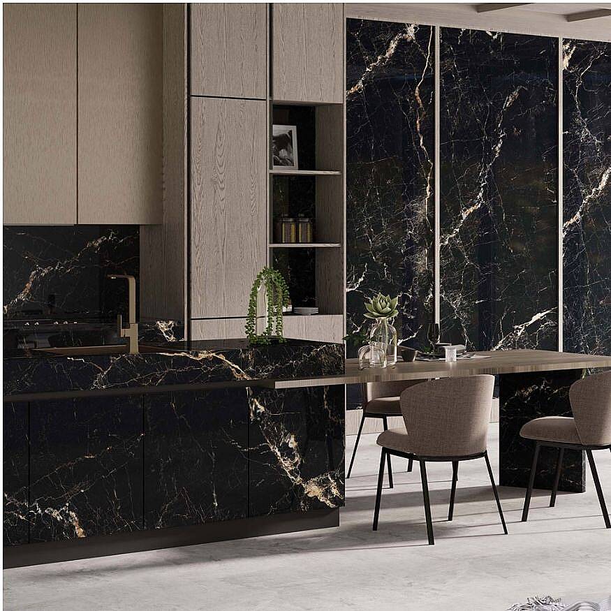 Bien Seramik BIQSLAB Galaxy Gold 120x280 cm 6 mm Porselen Seramik