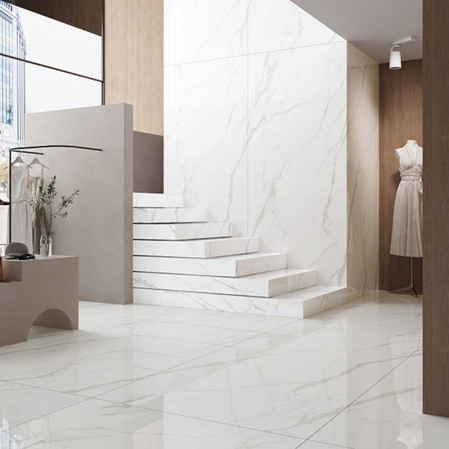 Bien Seramik BIQSLAB Statuario Endless 120x280 cm 6 mm Porselen Seramik