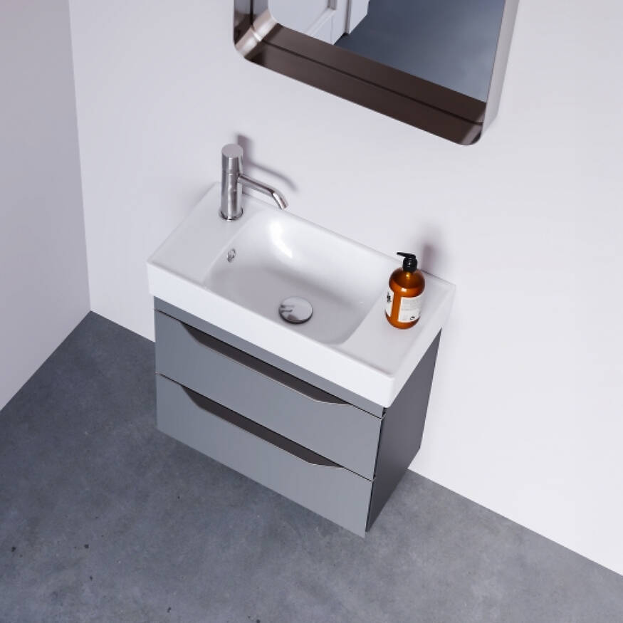 Cerastyle Sharp Etajerli Lavabo 60x30 cm