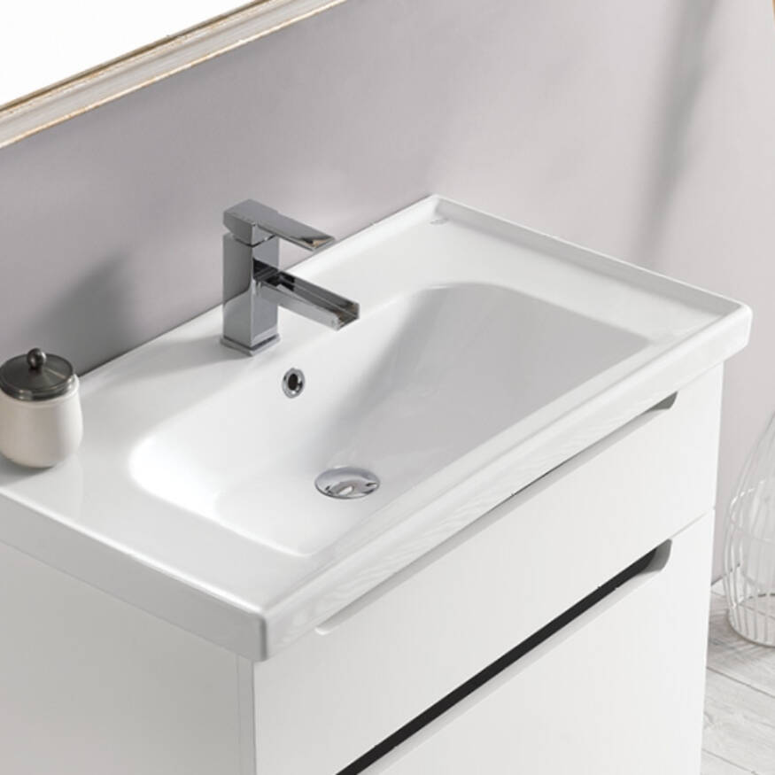 Cerastyle Frame Etajerli Lavabo 70x45 cm